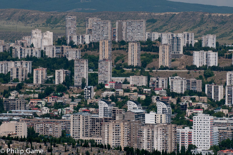 Soviet-era apartment blocks