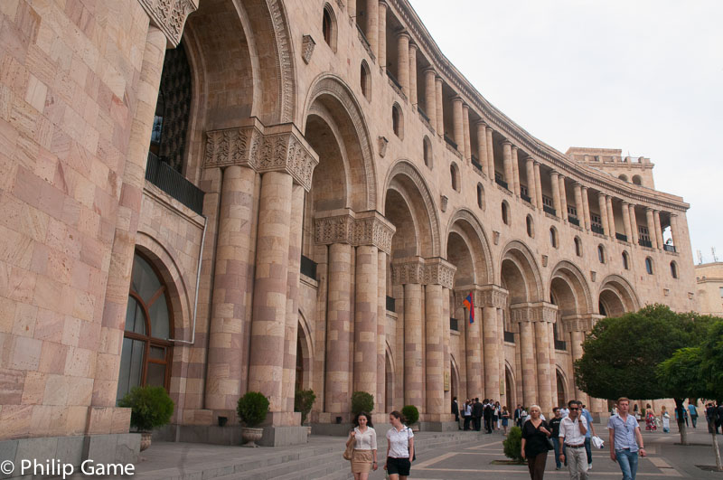 Foreign Ministry building in Republic Square, Yerevan