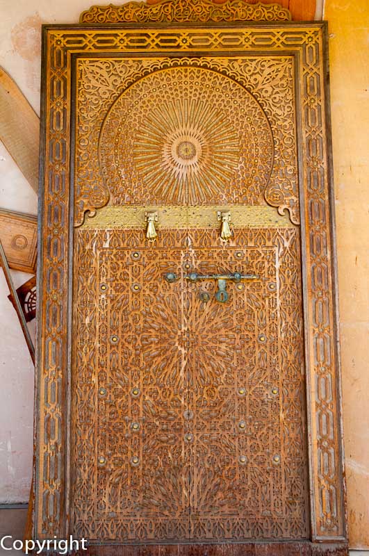 Traditional carved doorway