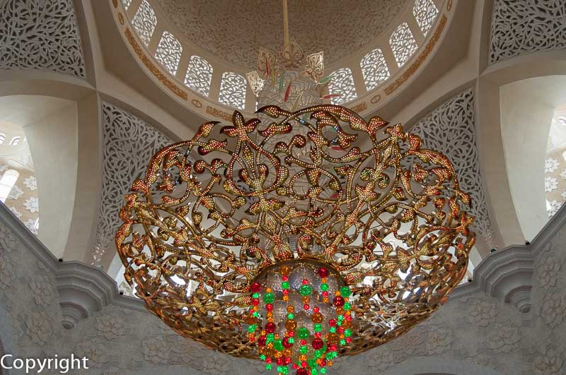 Chandelier, Zayed Grand Mosque