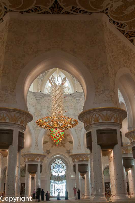 Interior of the Zayed Grand Mosque