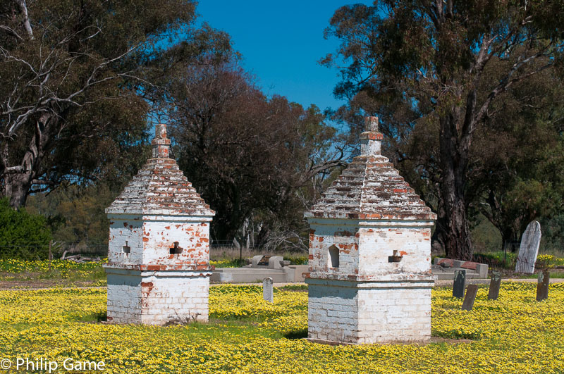 Chinese burning towers at Carlyle Cemetery, Rutherglen