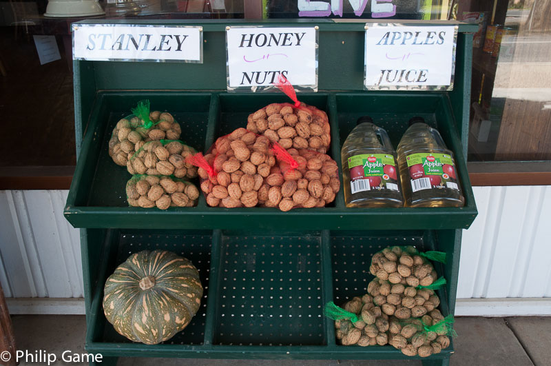 Local produce at the Old Store, Stanley