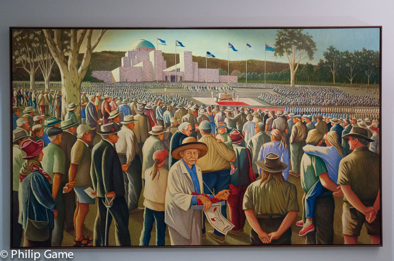 Period painting depicts the opening of the AWM