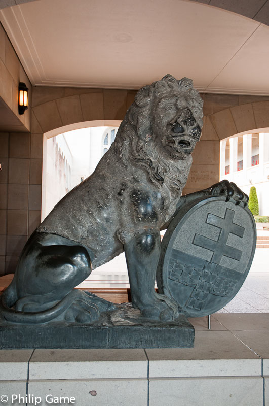 Menin Gate lion from Ypres at the AWM