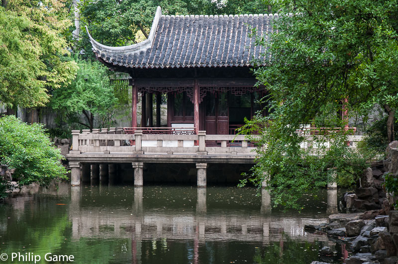 A quiet corner of the Yu Gardens