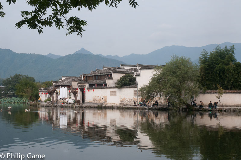 Hongcun nestles beside a picturesque waterway