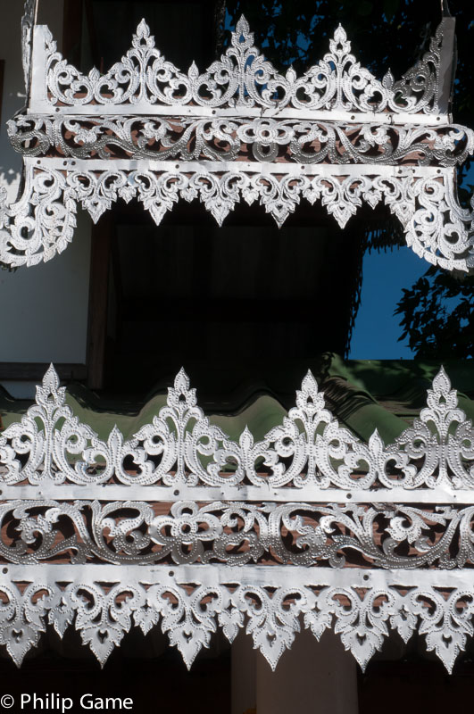 Burmese-style metalwork at Wat Doi Kong Mu