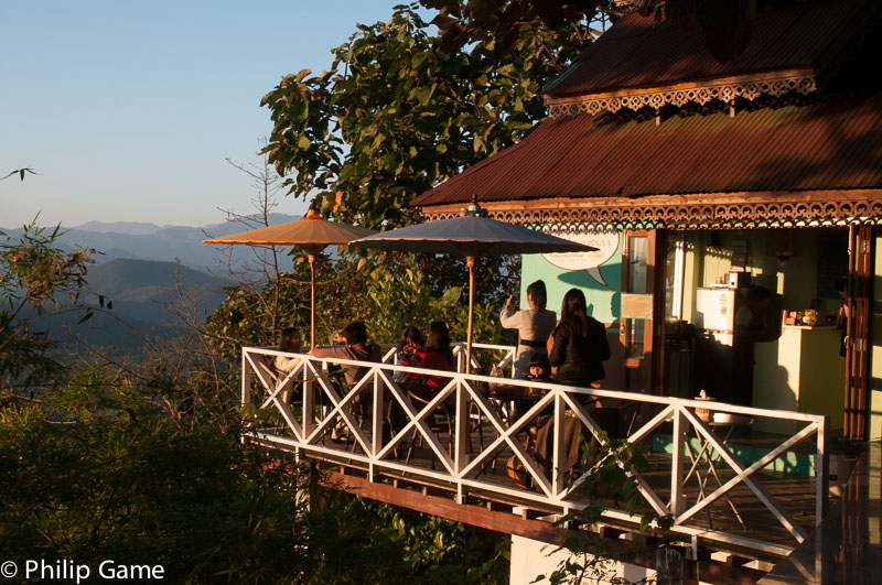 Cafe on Doi Kong Mu, overlooking the town