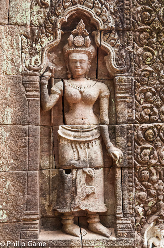 Bas reliefs at Wat Phou