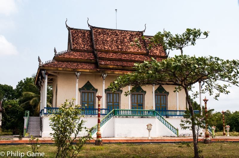 Cambodian Buddhist Wat on Koh Trong