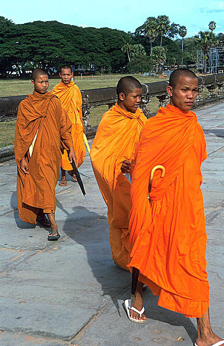 Buddhist monks at Angkor