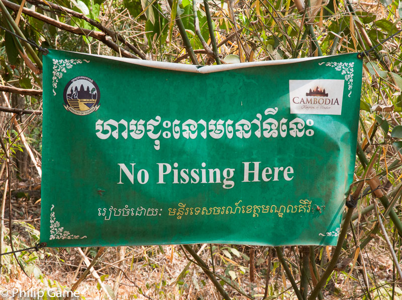 But piss is the least of the problems in Mondulkiri forests...