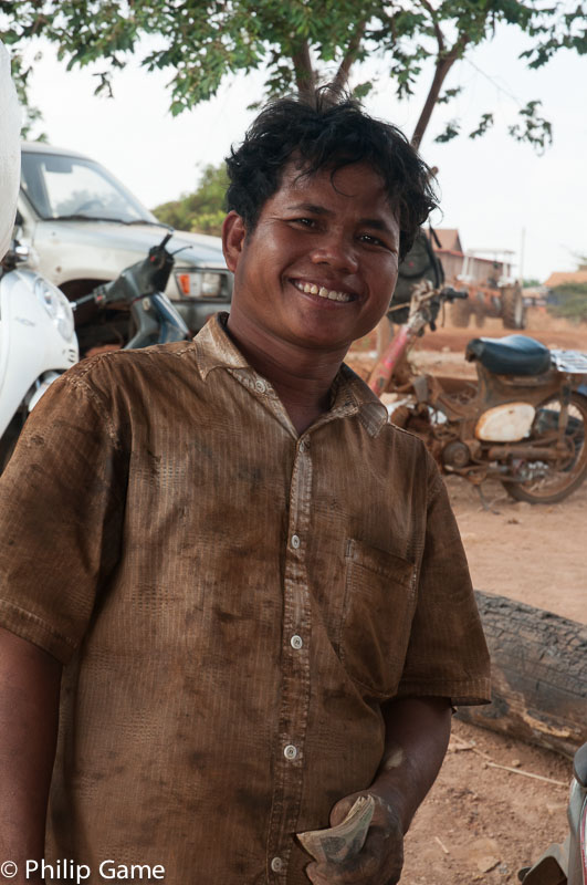 Rural mechanic, Cambodia