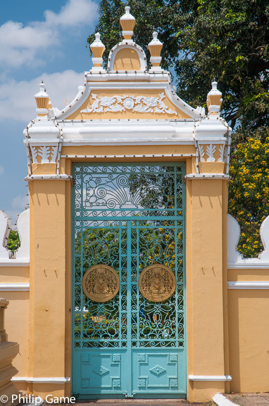 Royal Palace gate, Phnom Penh, Cambodia