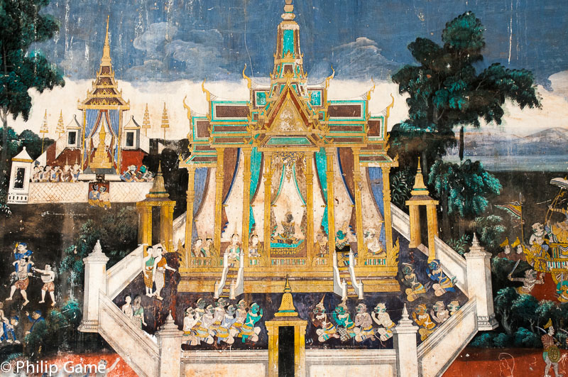 Murals at the Royal Palace, Phnom Penh