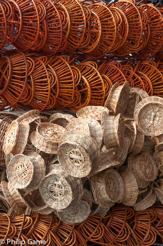 Basketware at the Central Market, Phnom Penh
