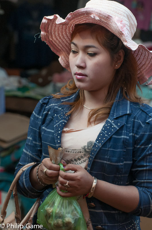 At the market in Sen Monorom, Cambodia