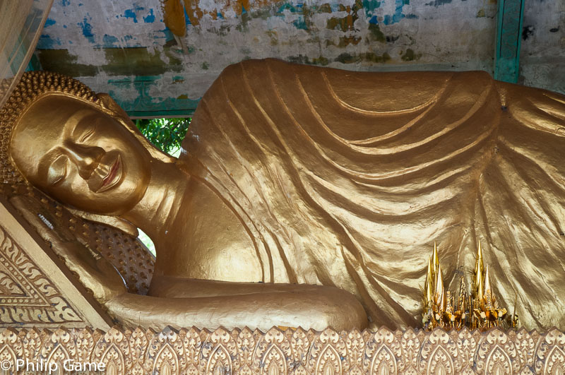 Reclining Buddha outside Ban Lung