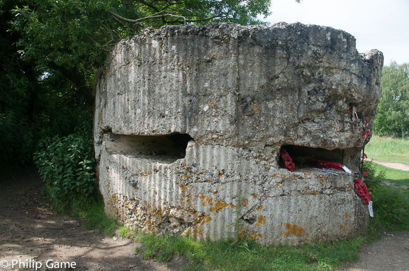 British bunker (pillbox) built atop a German one at Hill 60