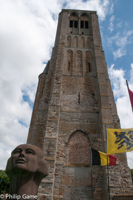 The tower of Our Lady of Damme church