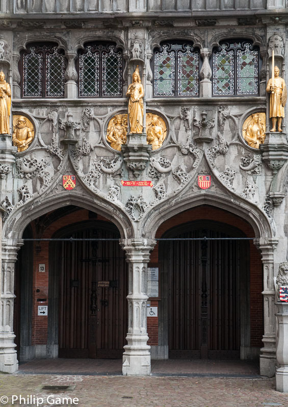 Detail of the Basilica of the Holy Blood on Burg Square