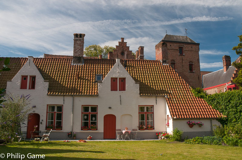 A cluster of almshouses