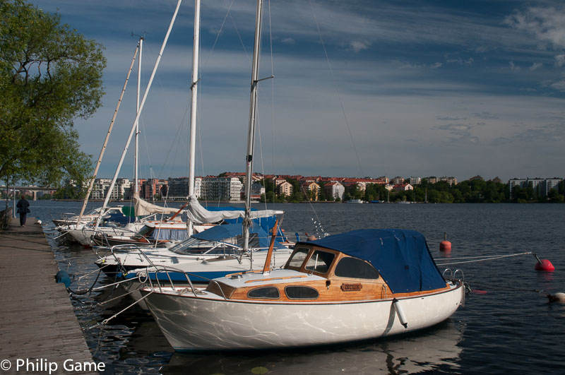 Yachts moored at Grondal