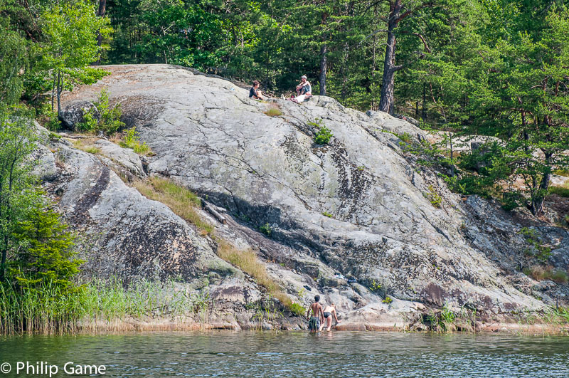 Sunbaking on a granite outcrop