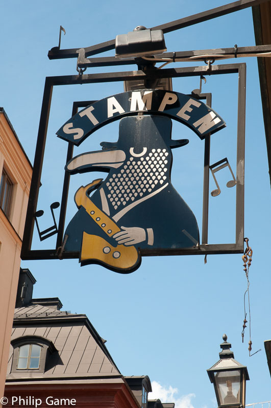 Jazz pub sign, Gamla stan