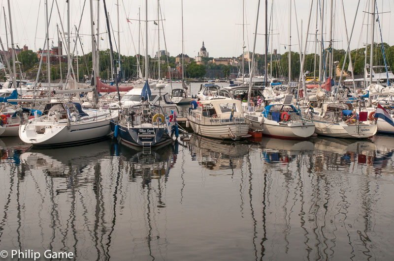 Yachts at anchor, Djurgården