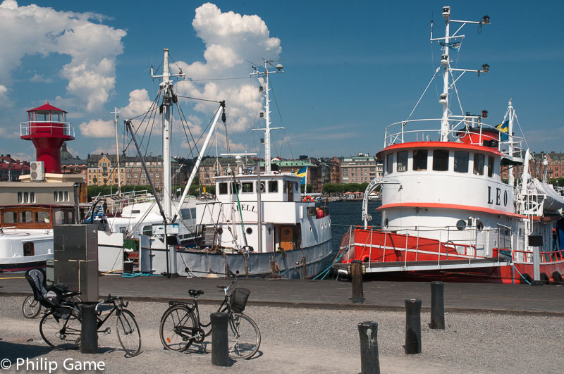 Harbour for historic commercial vessels on Skeppsholmen