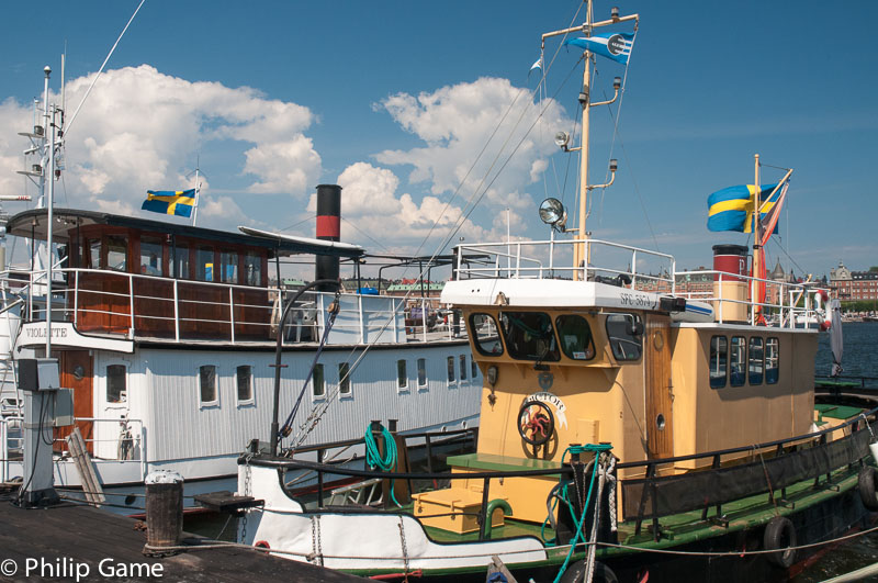 Harbour for historic commercial vessels on Skeppsholmen