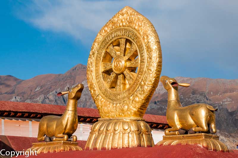 Golden roof ornaments of the Jokhang Temple