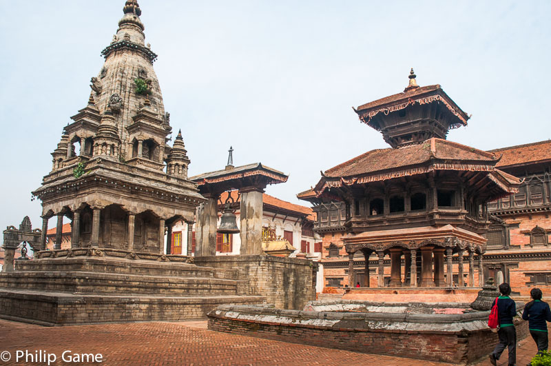 Durbar Square, a mixture of Hindu and Buddhist temples