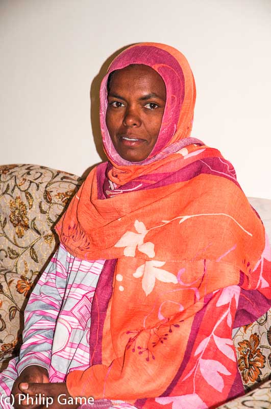 Nubian woman in  her home