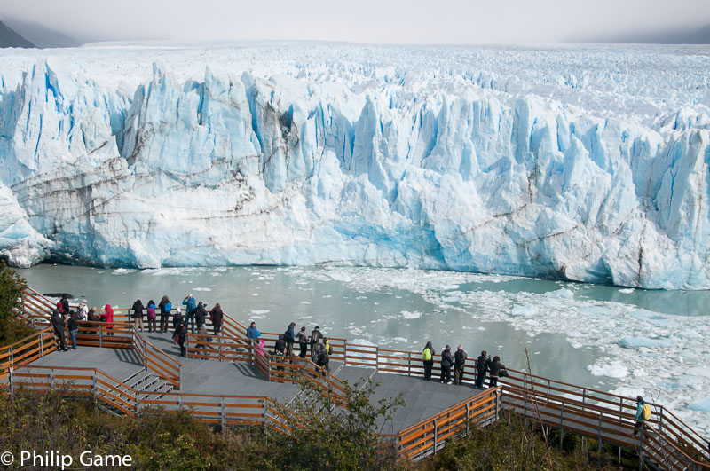 A network of walkways shows off the northern arm of Perito Moreno Glacier