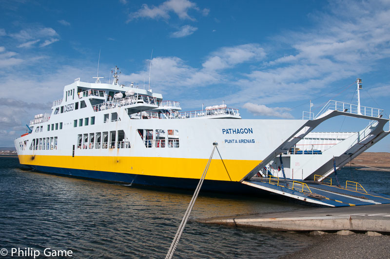 Car ferry service to the Patagonian mainland