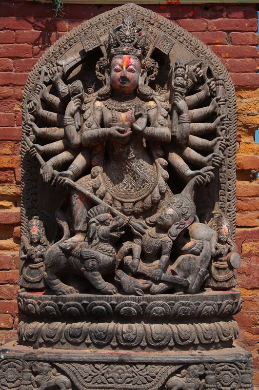 Effigy of the Hindu goddess Durga