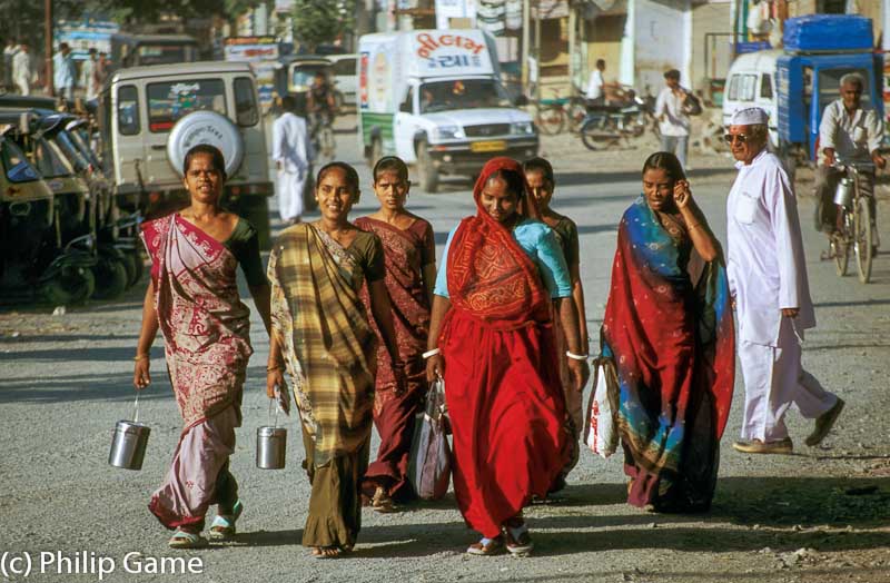 Street scene in Una, Saurashtra