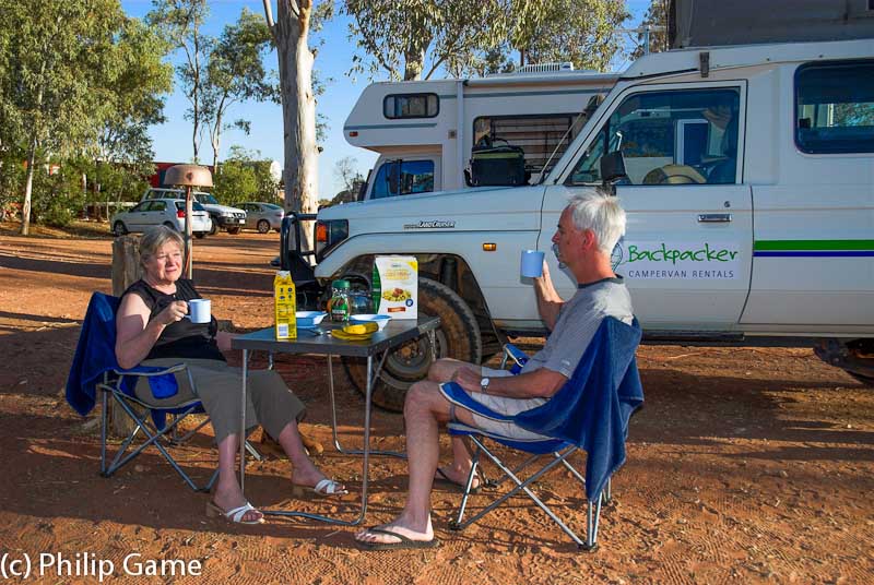 Breakfast at Curtin Springs