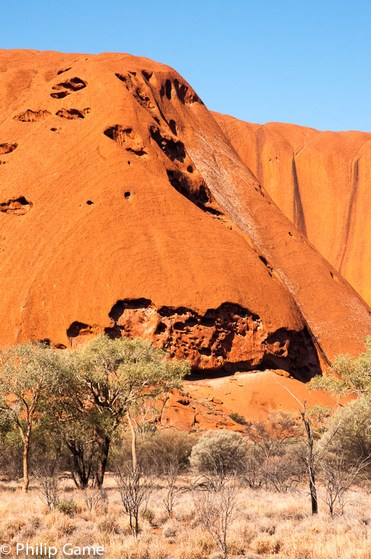 The southern face of Uluru