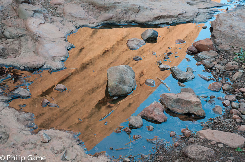 Reflections at Walpa Gorge, Kata Tjuta 