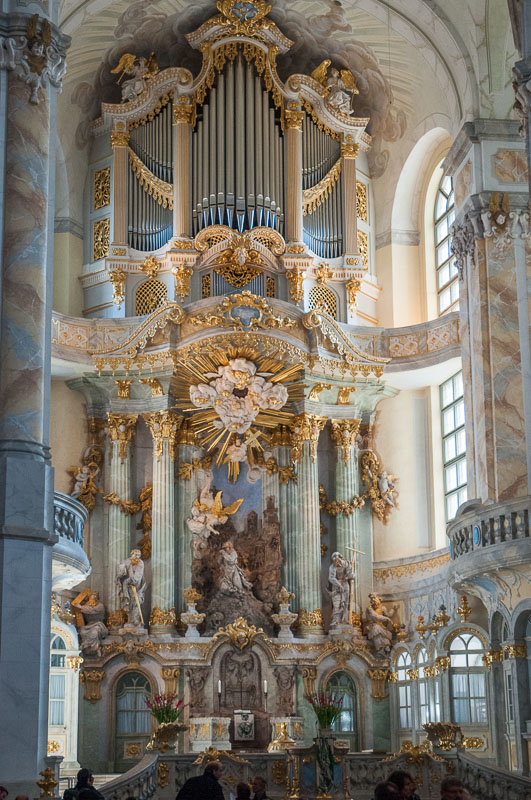 Interior of the reborn Frauenkirche