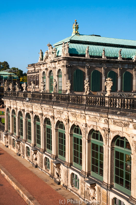 A section of the Zwinger courtyard