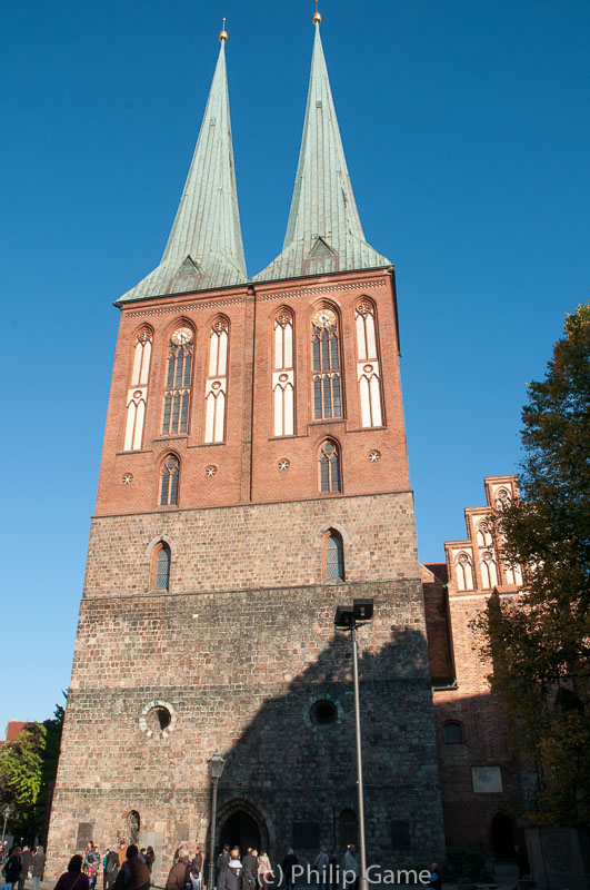 The rebuilt 13th-c. Nikolaikirche