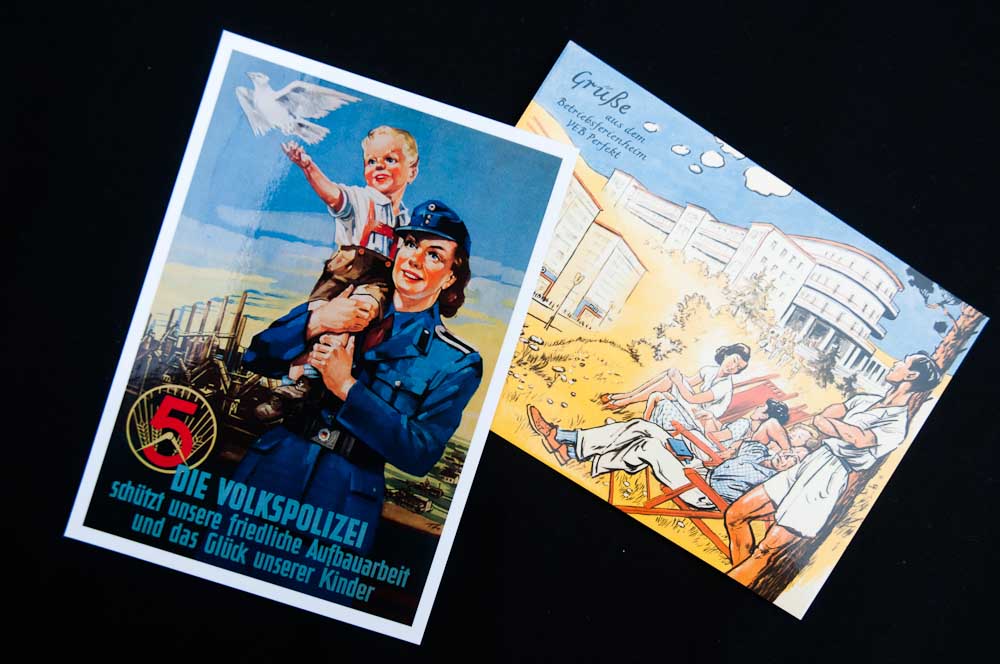 Propaganda postcards from the DDR...