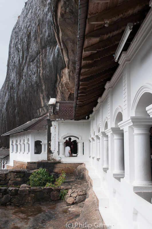 Entrance to the Buddhist cave temples, Dambulla