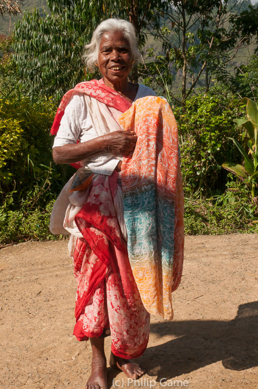 A Tamil lady from a tea pickers' village 