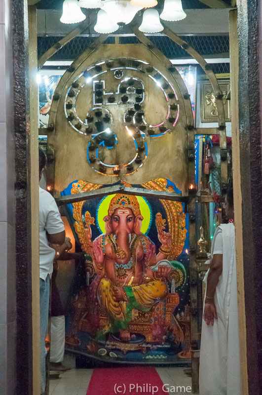 Shrine to the Hindu god Ganesha